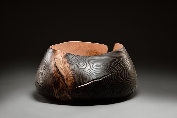 Esche geflammt, 43 × 24 cm - Andreas Senoner