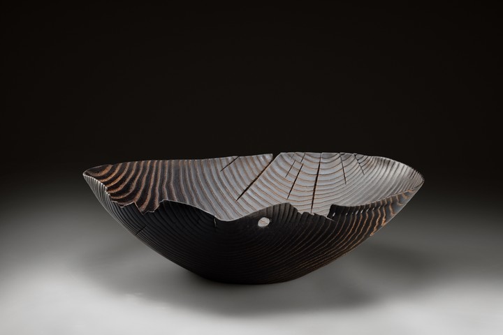Esche geflammt, 40 × 10 cm - Andreas Senoner